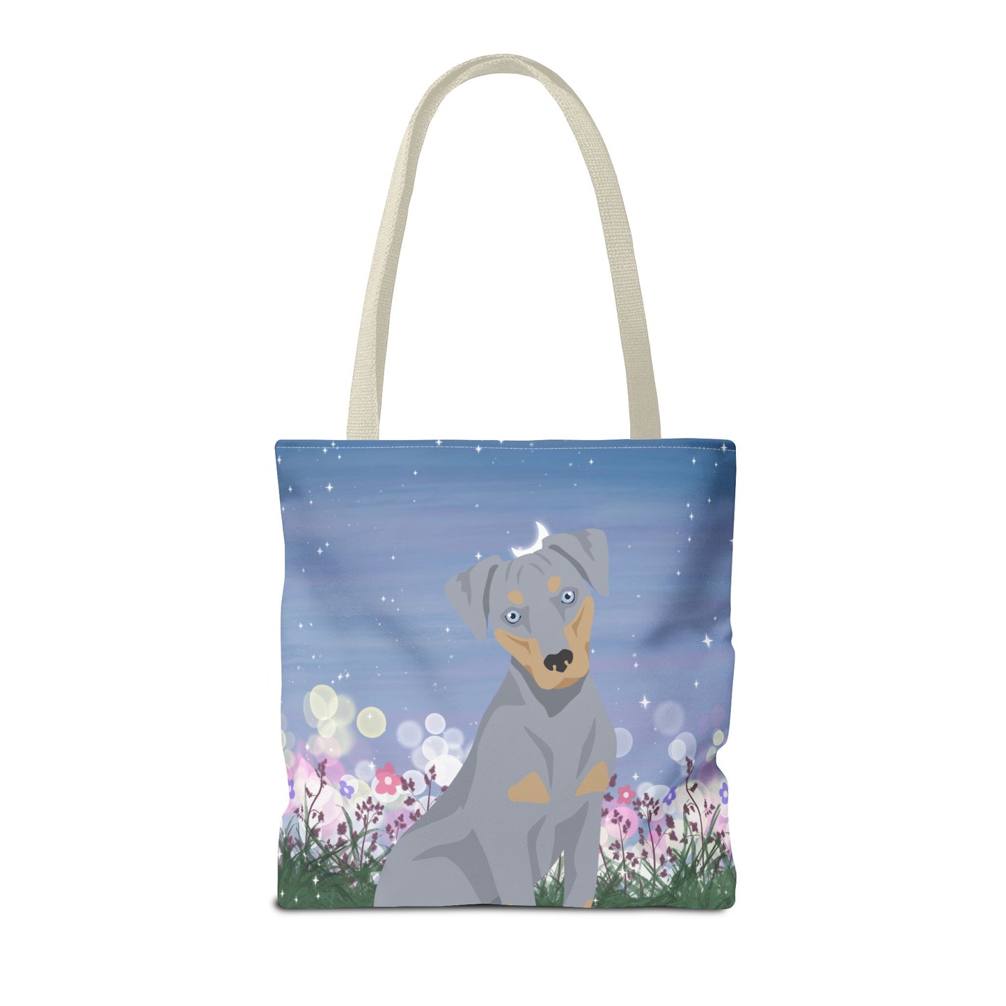 Blue Lacy Dog Tote Bag 16x16
