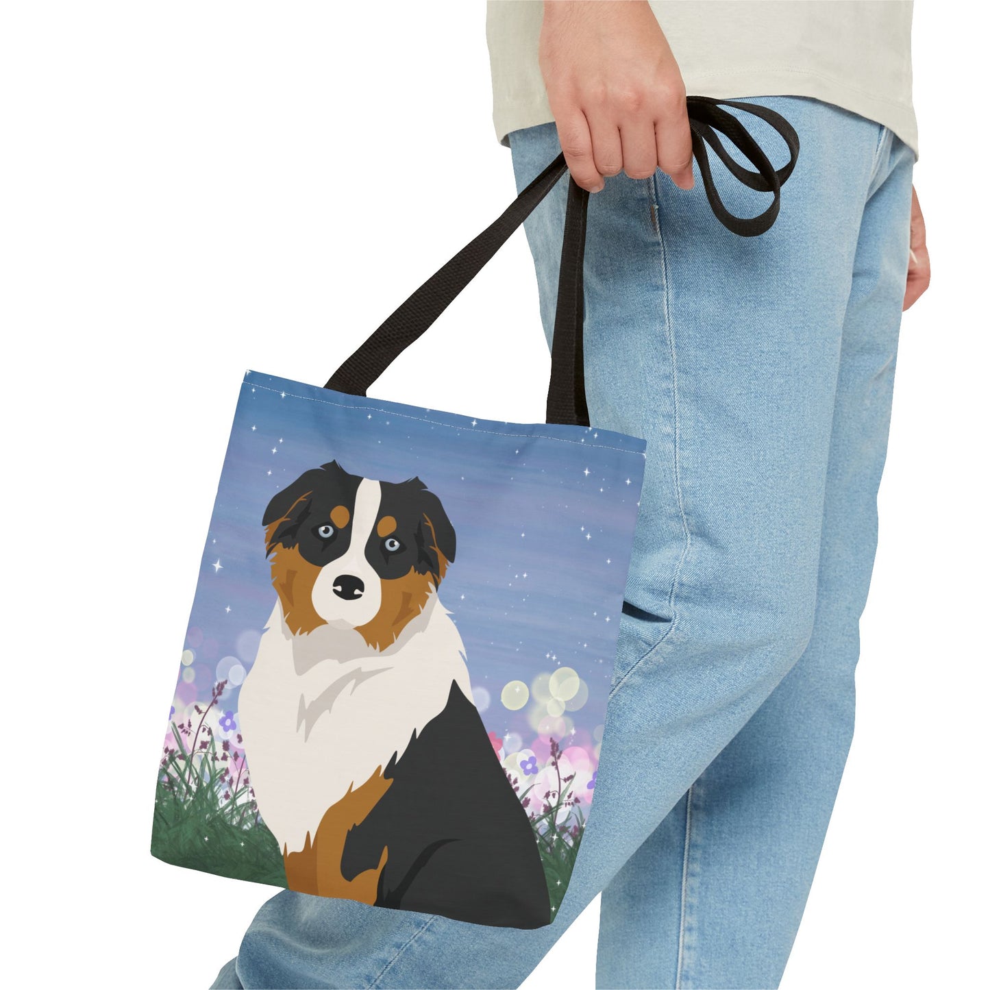 Australian Shepherd Dog Tote Bag 13x13