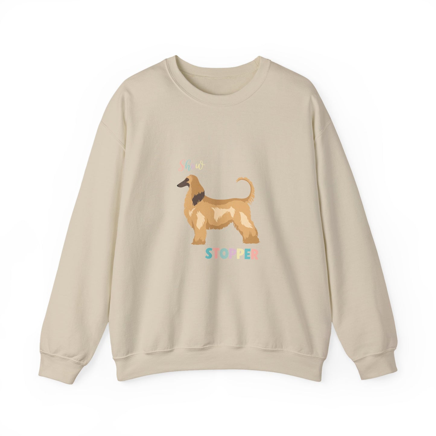 Afghan Hound Dog Unisex Heavy Blend Crewneck Sweatshirt