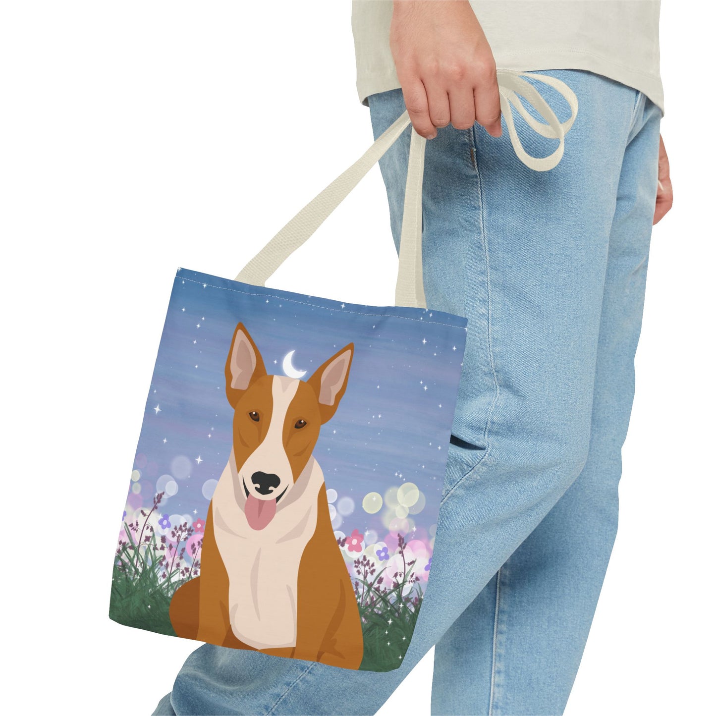 Bull Terrier Dog Tote Bag 13x13