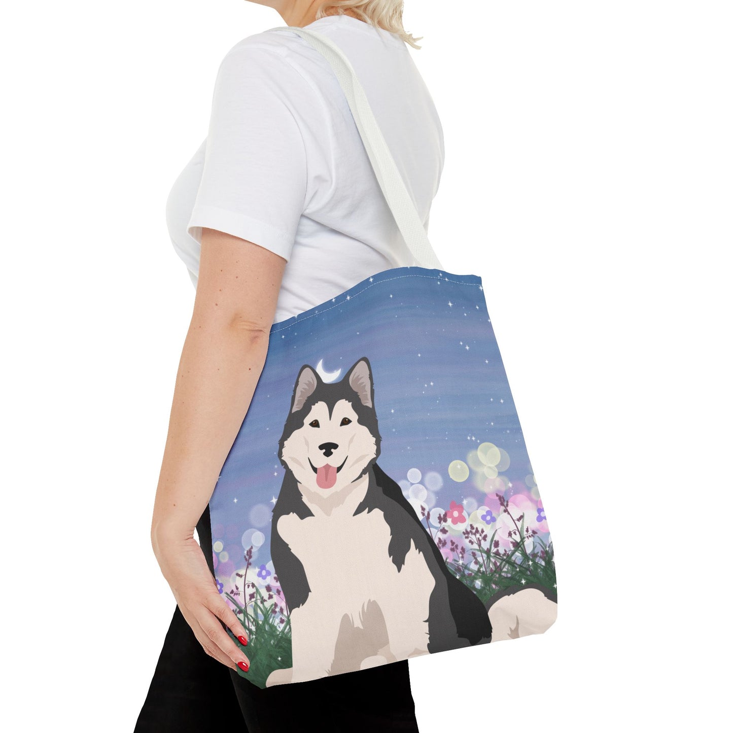 Alaskan Malamute Dog Tote Bag 16x16