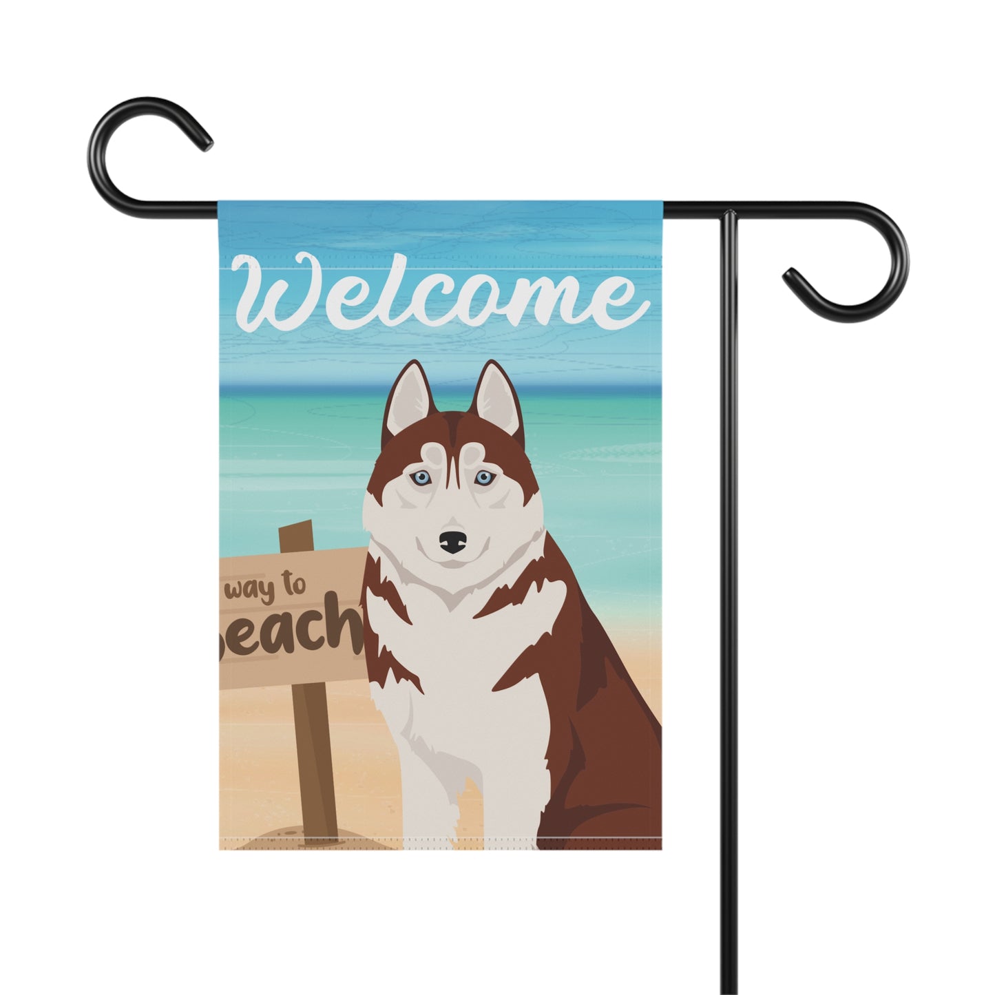 Siberian Husky Dog Garden Flag