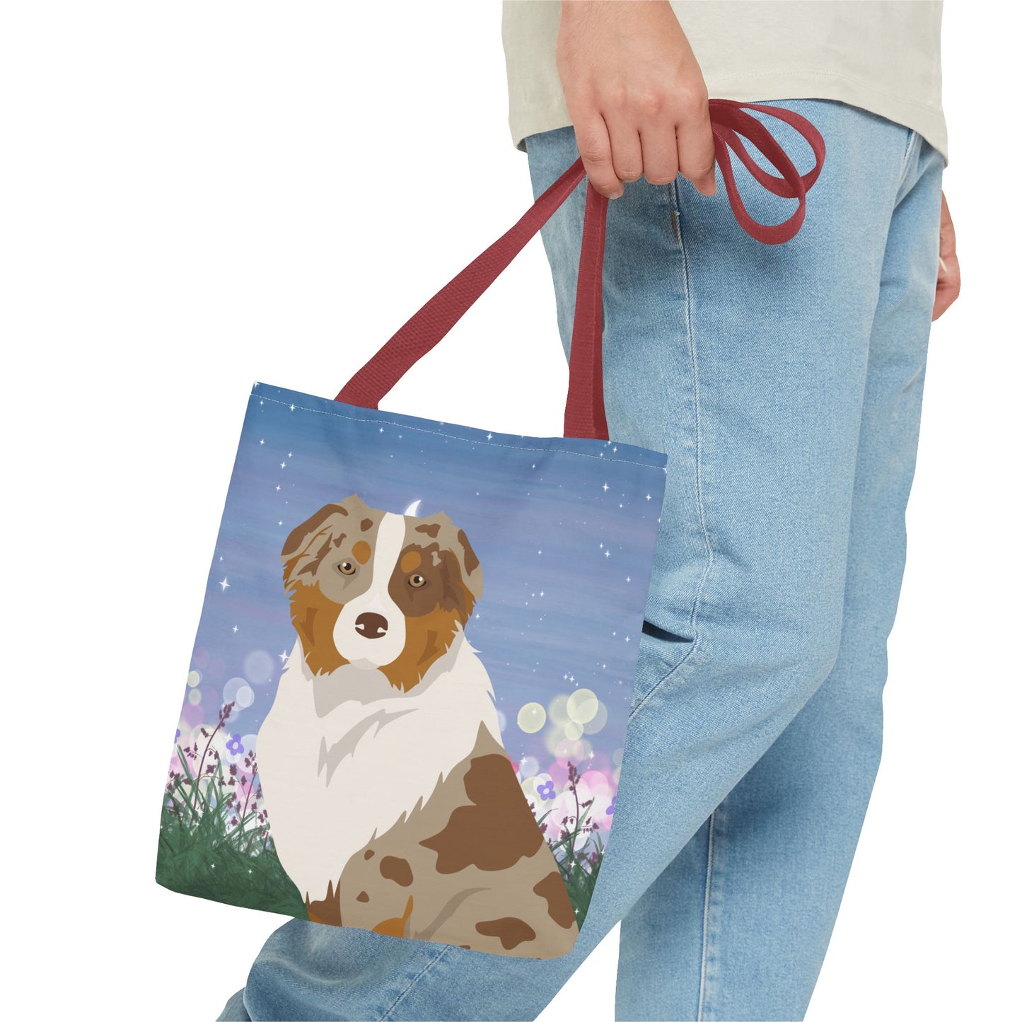 Australian Shepherd Dog Tote Bag 13x13