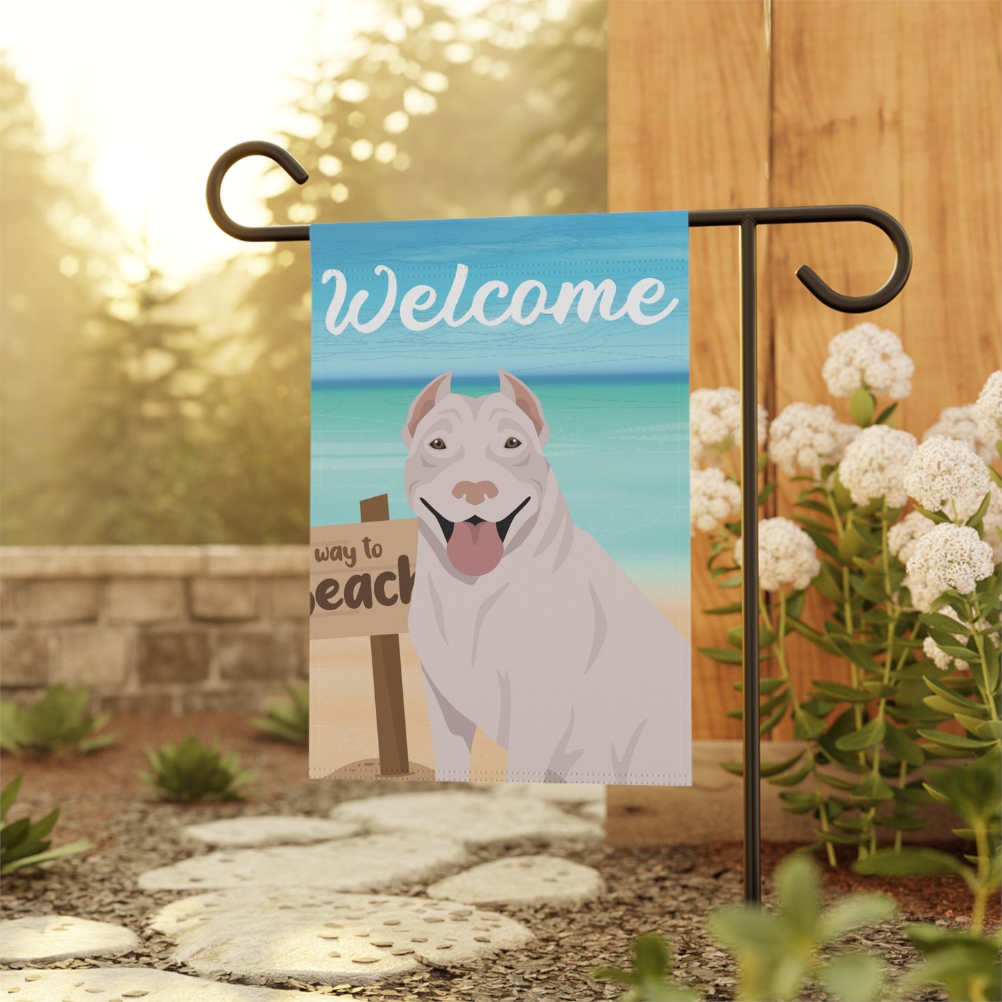 Pit Bull Dog Garden Flag