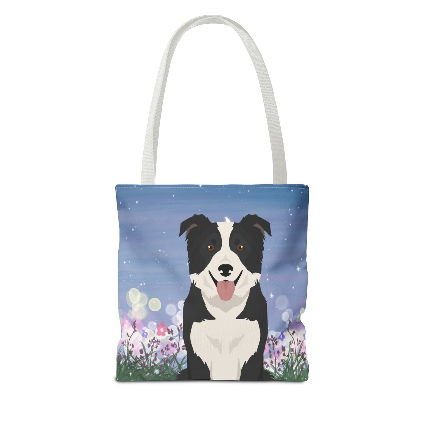 Border Collie Dog Tote Bag 13x13