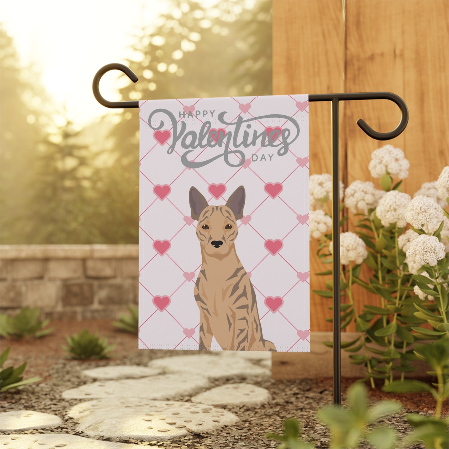 Taiwan Dog Valentines Day Garden Flag