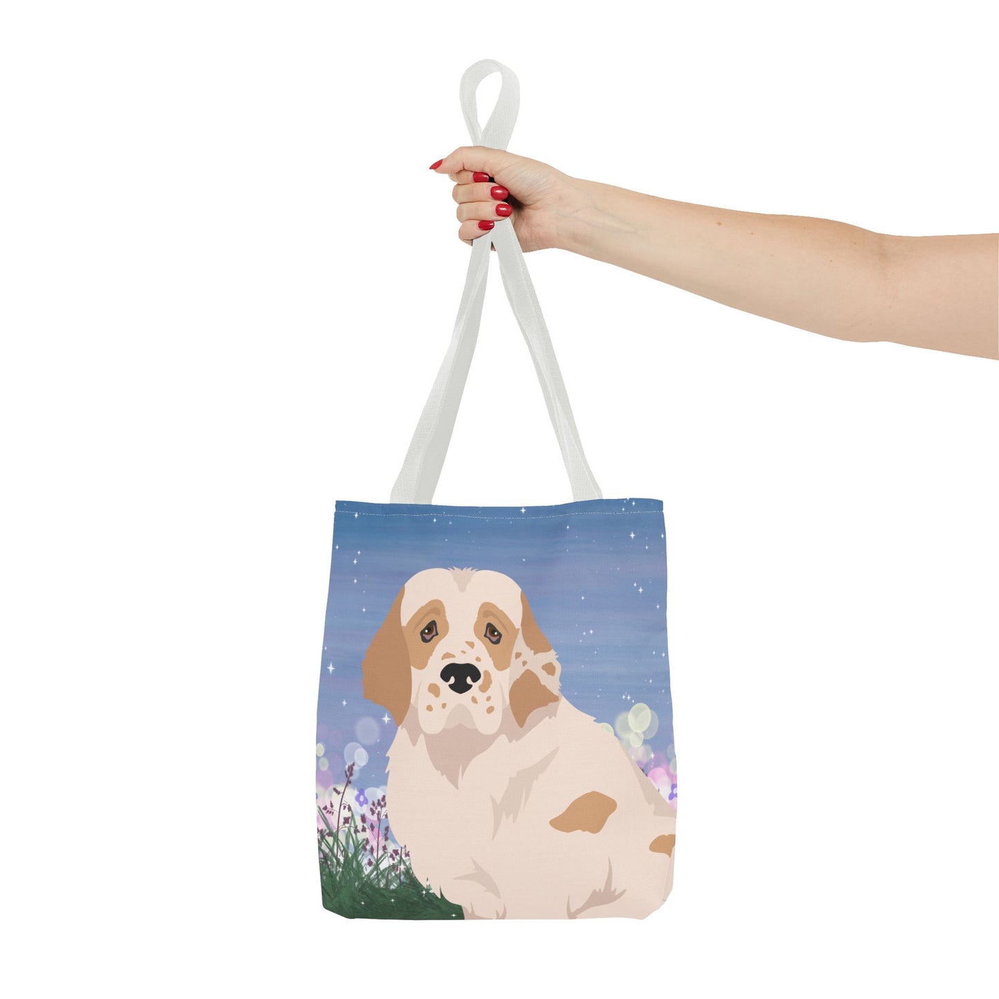 Clumber Spaniel Dog Tote Bag 13x13