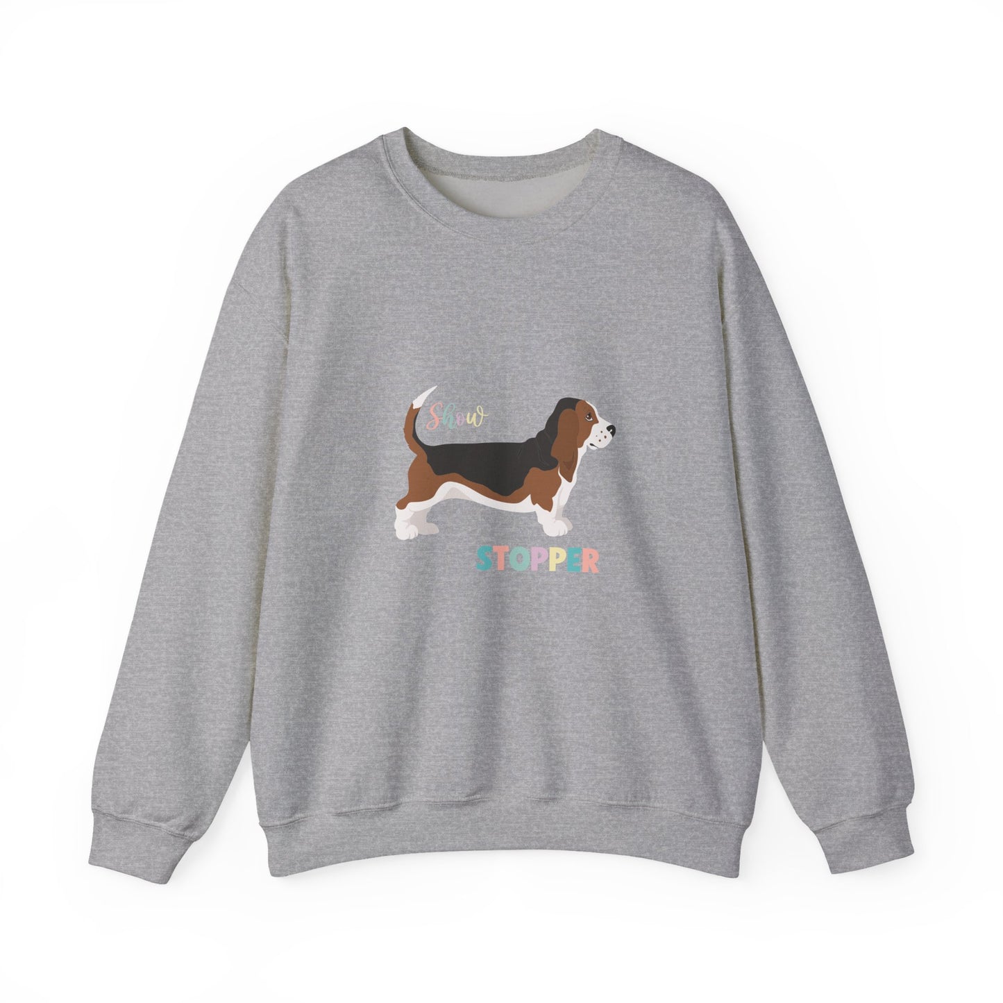 Basset Hound Dog Unisex Heavy Blend Crewneck Sweatshirt