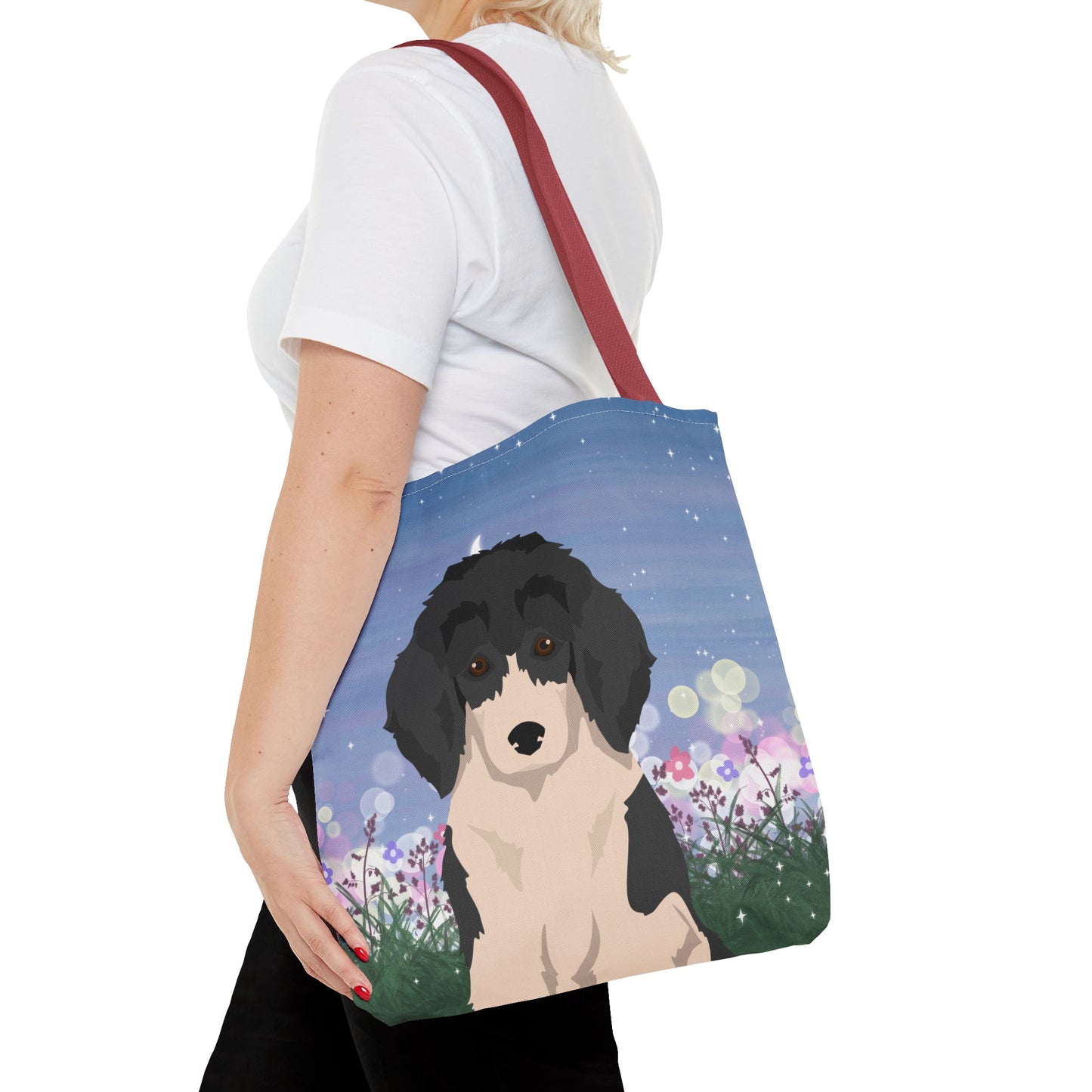 Poodle Dog Tote Bag 16x16