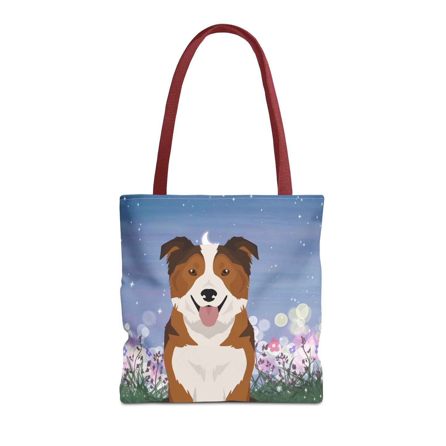 Border Collie Dog Tote Bag 16x16