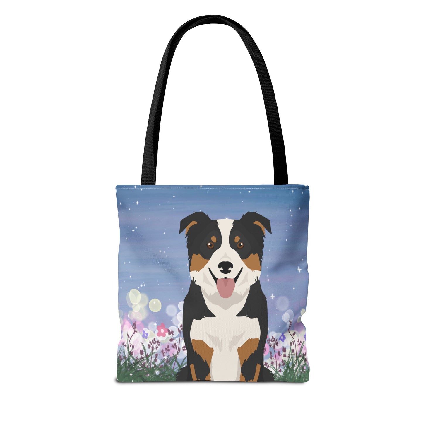 Border Collie Dog Tote Bag 13x13