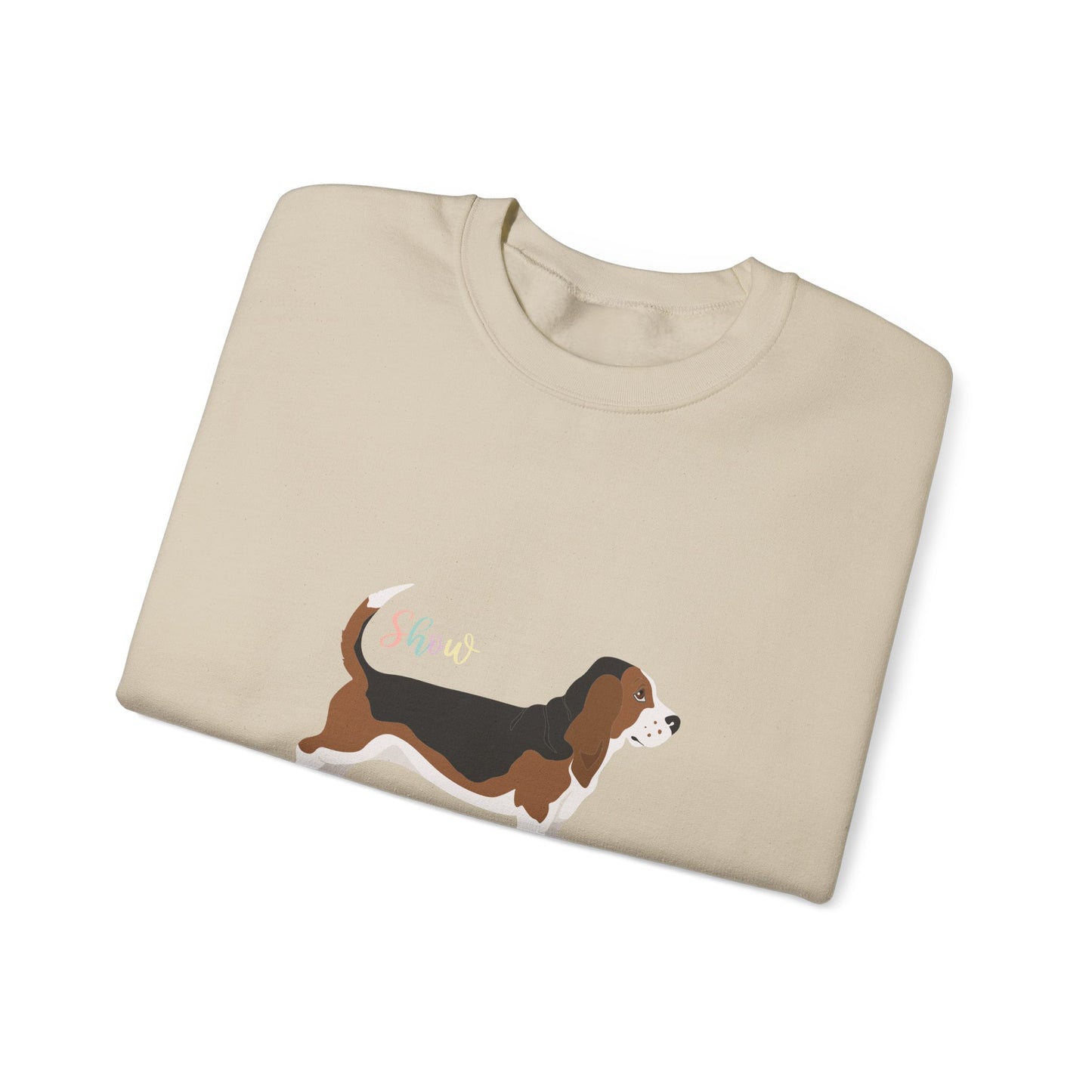 Basset Hound Dog Unisex Heavy Blend Crewneck Sweatshirt