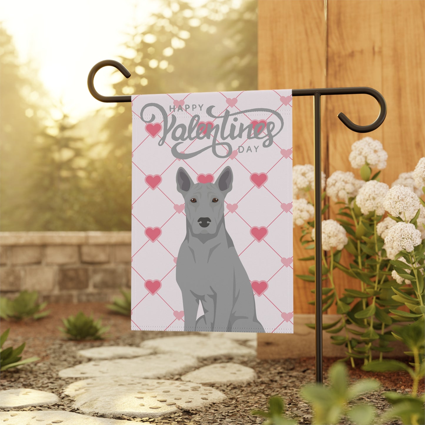 Thai Ridgeback Dog Valentines Day Garden Flag