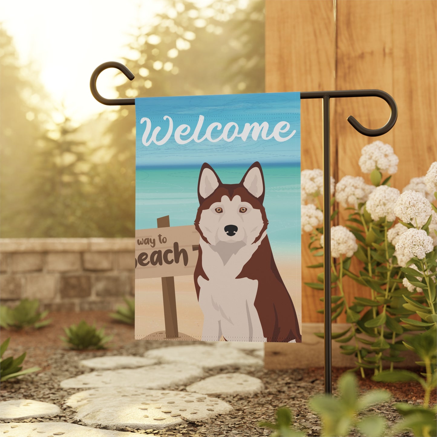 Alaskan Husky Dog Garden Flag