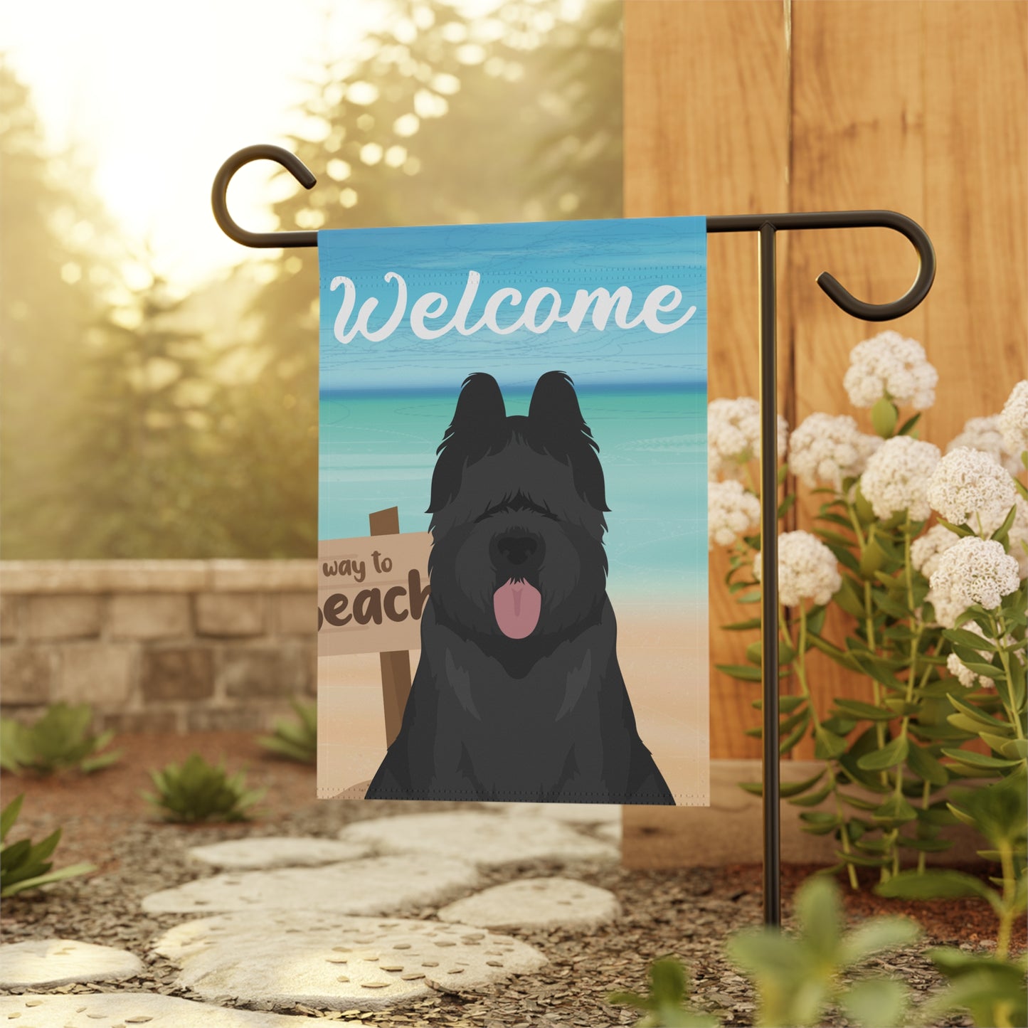 Briard Dog Garden Flag