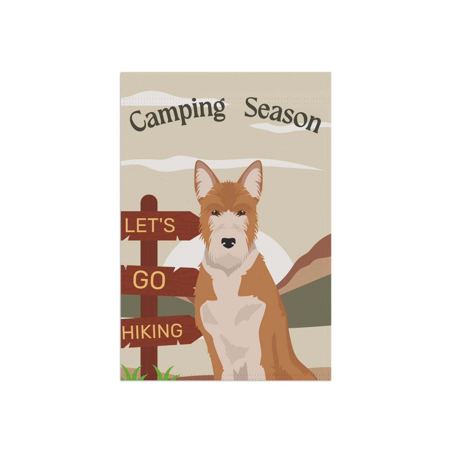 Portuguese Podengo Dog Camping Garden Flag