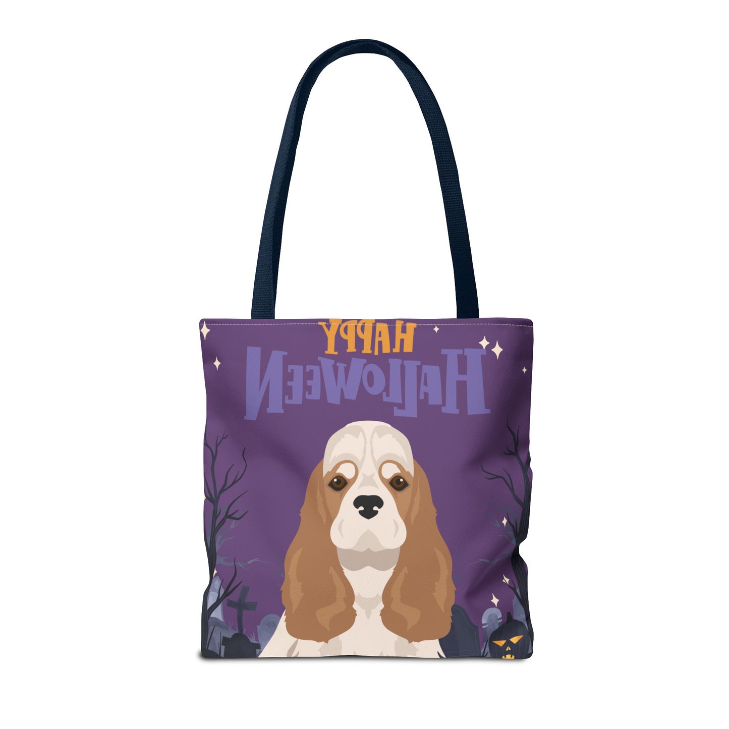 Cocker Spaniel Dog Happy Halloween Tote Bag 16x16