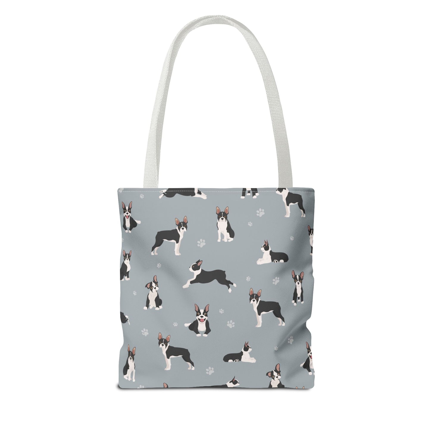 Boston Terrier Dog Tote Bag, Terrier Dog Mom Gift