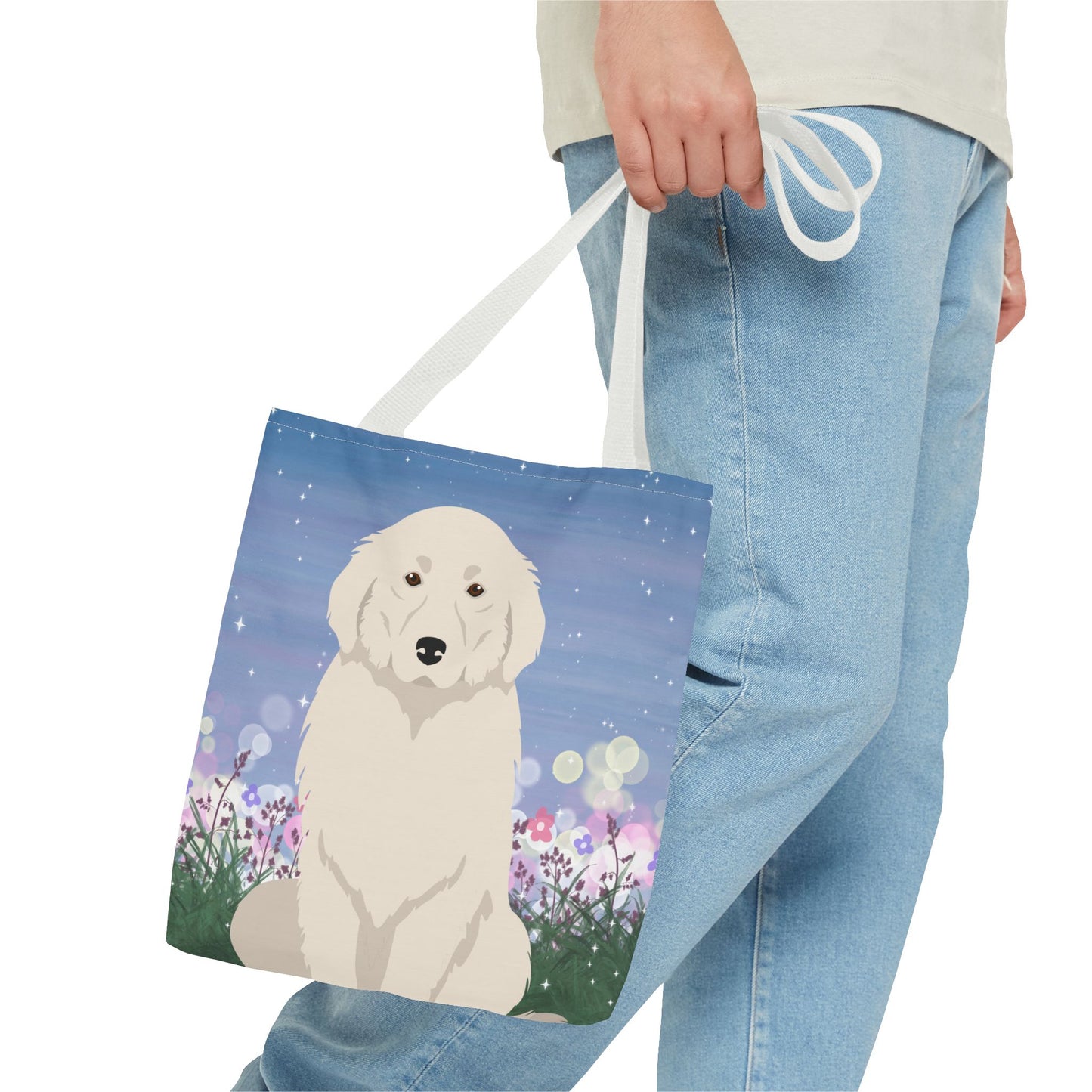 Great Pyrenees Dog Tote Bag 13x13
