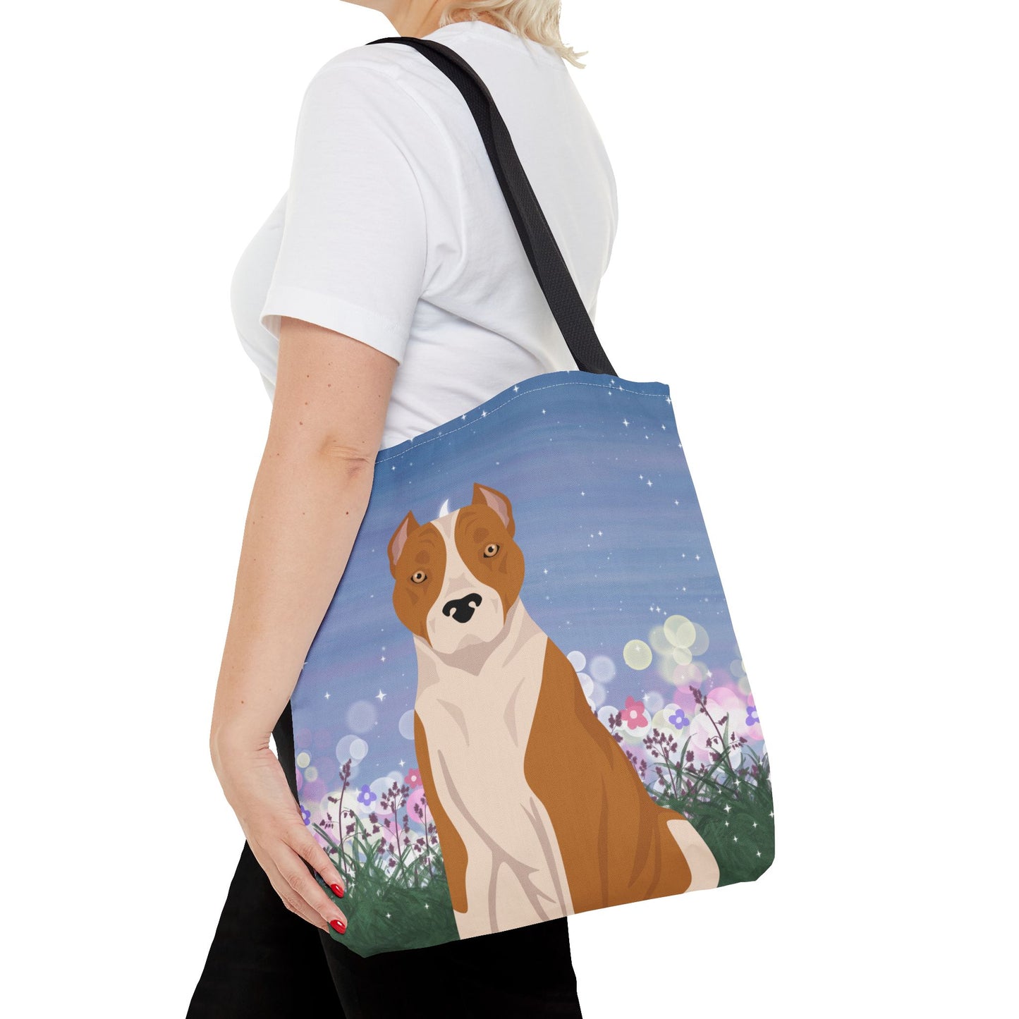 American Staffordshire Terrier Dog Tote Bag 16x16