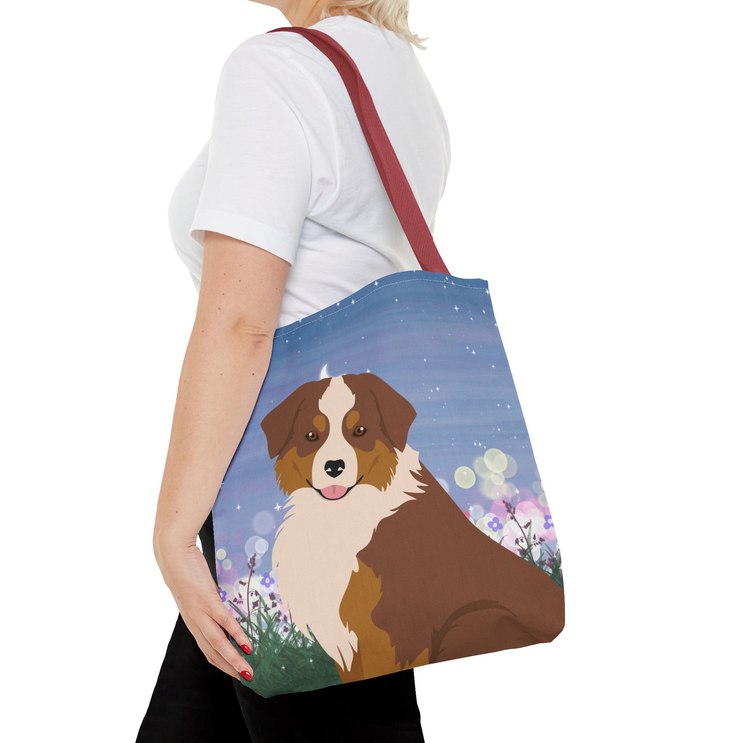 Miniature American Shepherd Dog Tote Bag 16x16