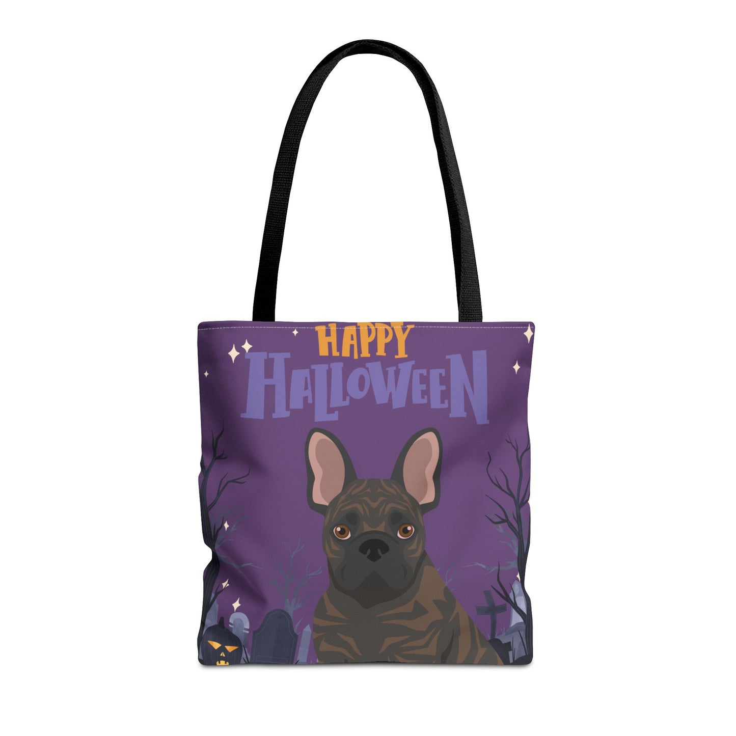French Bulldog Dog Happy Halloween Tote Bag 16x16