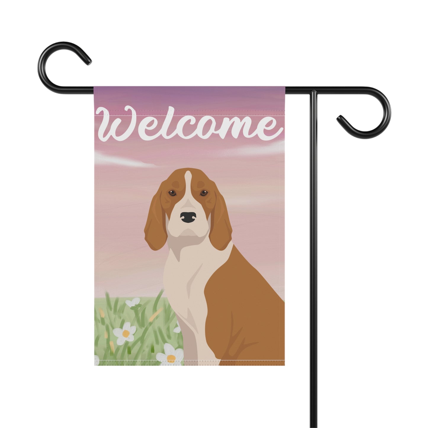American English Coonhoud Dog Welcome Garden Flag