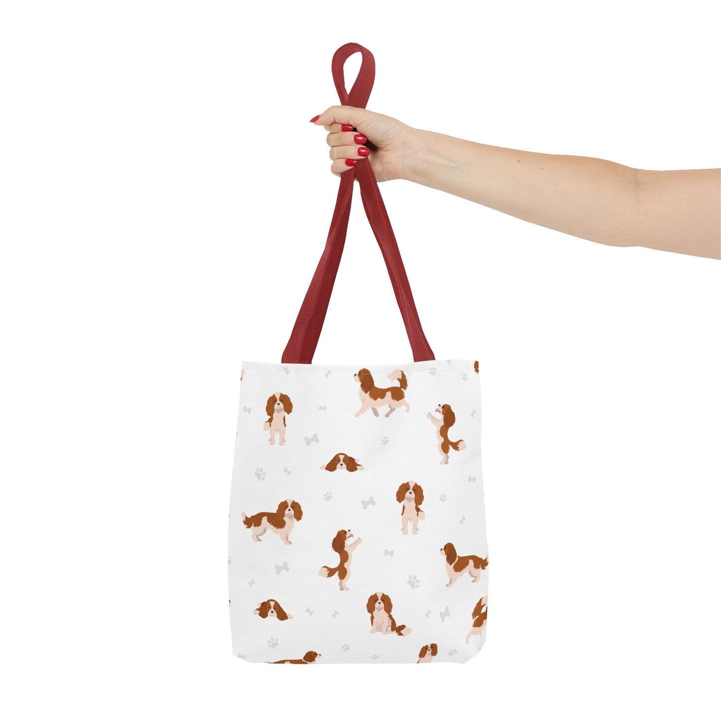 Cavalier King Charles Spaniel Dog Tote Bag, Spaniel Dog Mom Gift