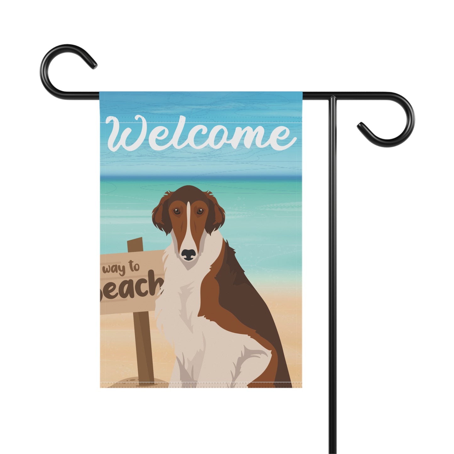 Borzoi Dog Garden Flag