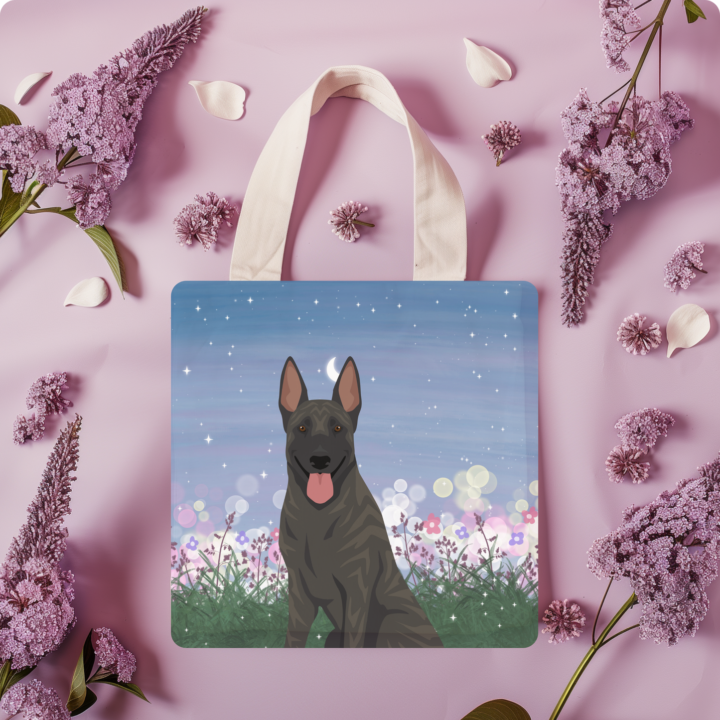 Dutch Shepherd Dog Tote Bag 13x13