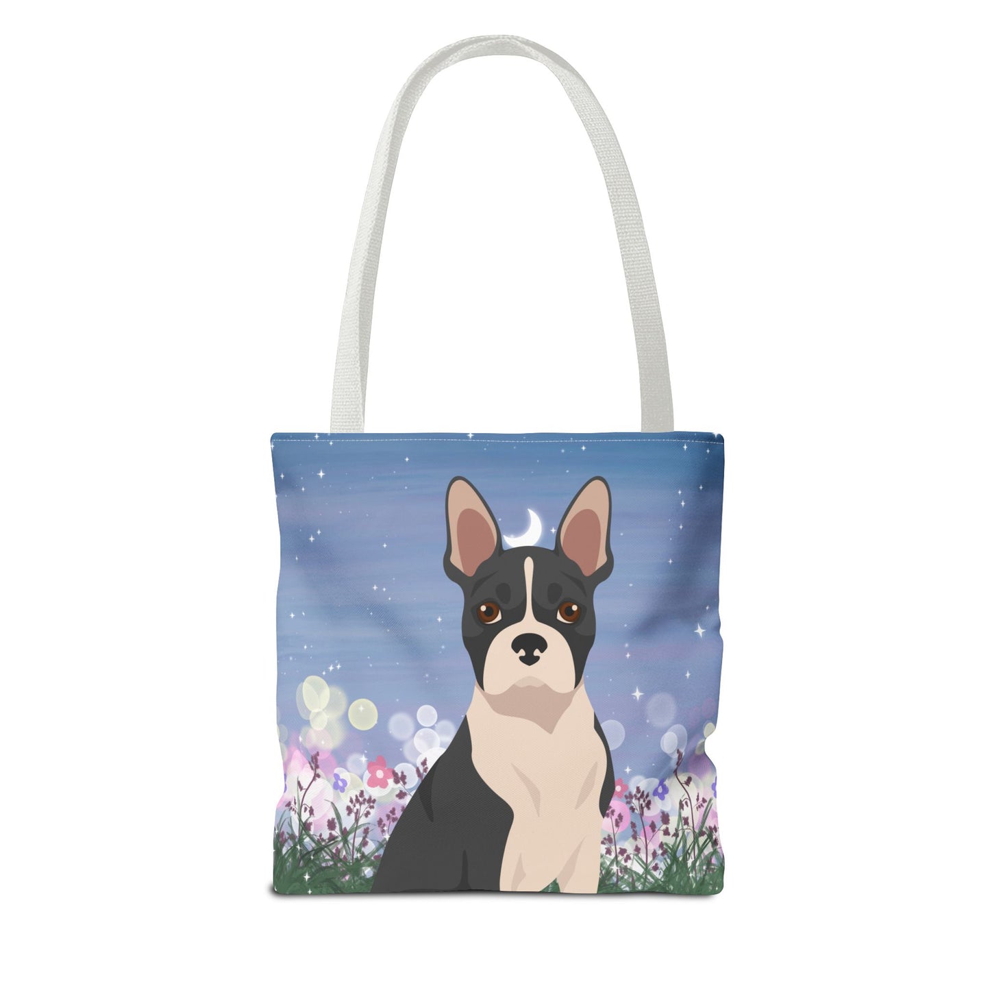 Boston Terrier Dog Tote Bag 13x13