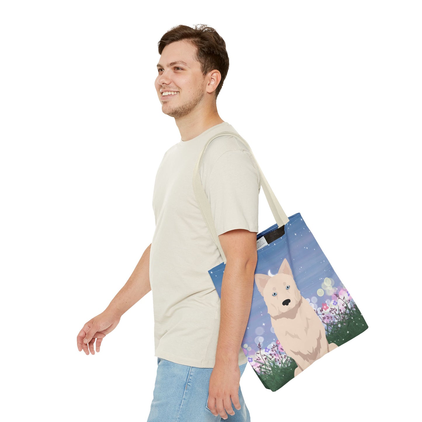 Yakutian Laika Dog Tote Bag 16x16