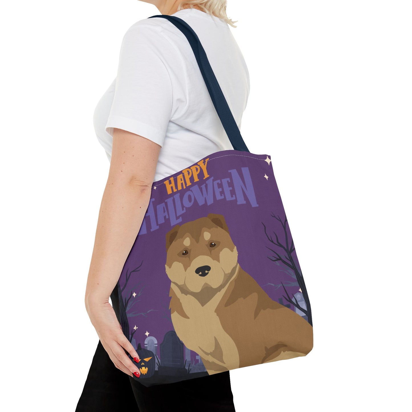 American Gampr Dog Happy Halloween Tote Bag 16x16