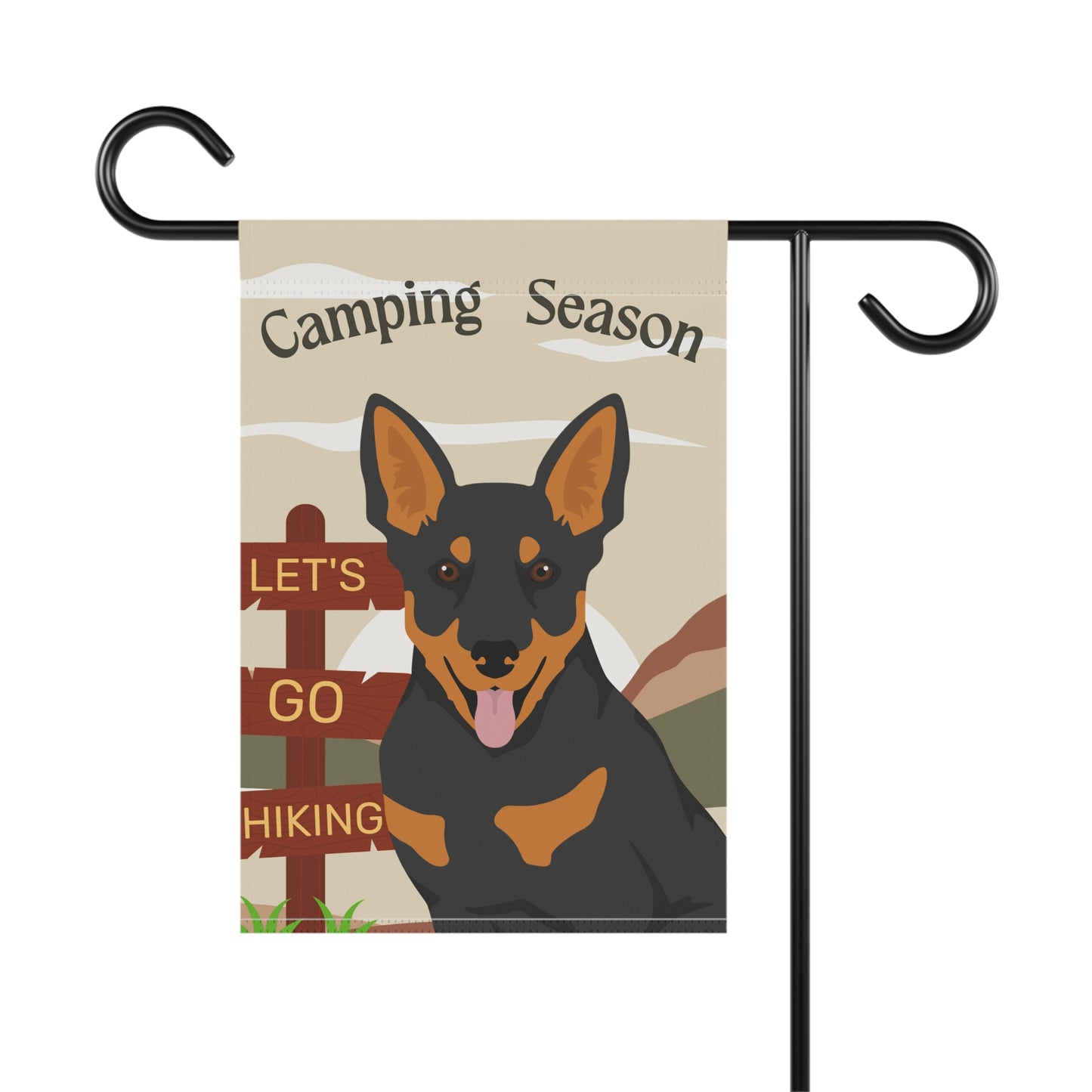 Lancashire Dog Camping Garden Flag