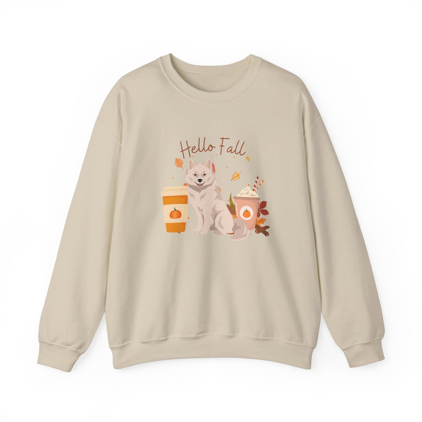 Nenets Herding Laika Dog Fall Halloween Unisex Heavy Blend Crewneck Sweatshirt
