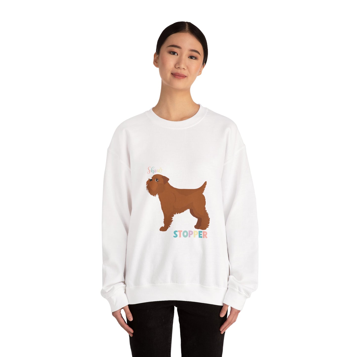 Brussels Griffion Dog Unisex Heavy Blend Crewneck Sweatshirt