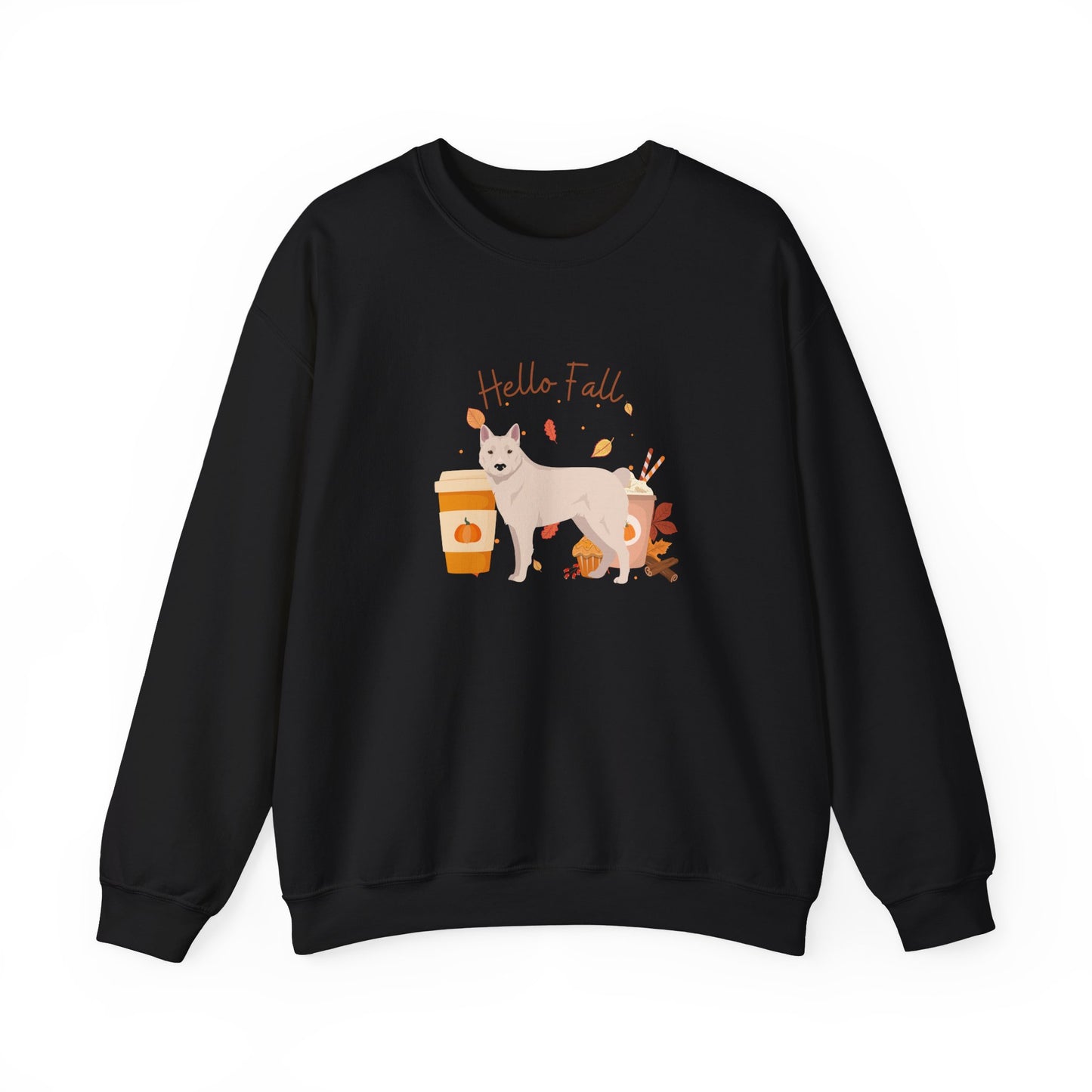 Donggyeongi Dog Fall Unisex Heavy Blend Crewneck Sweatshirt