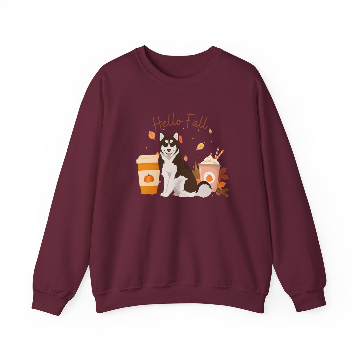 Canadian Inuit Dog Fall Halloween Unisex Heavy Blend Crewneck Sweatshirt