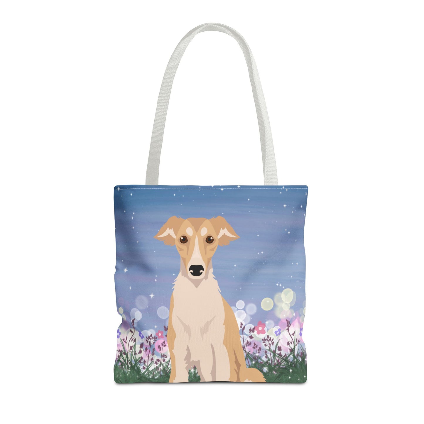Silken Windhound Dog Tote Bag 16x16