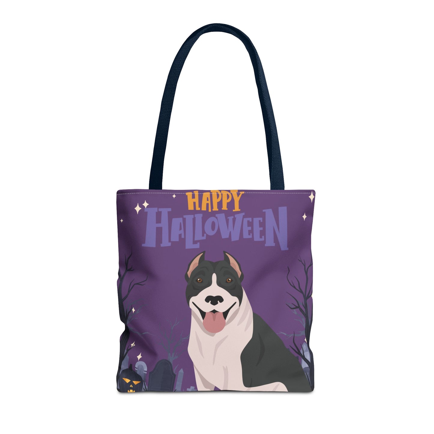 Pit Bull Dog Happy Halloween Tote Bag 16x16