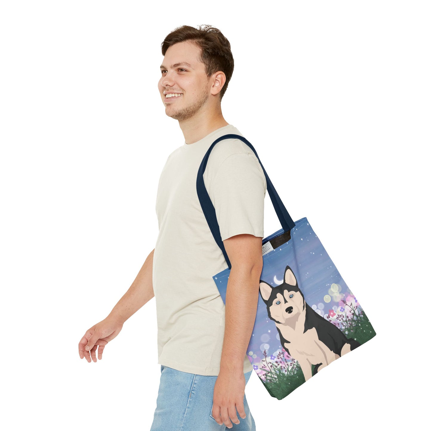 Alaskan Husky Dog Tote Bag 16x16