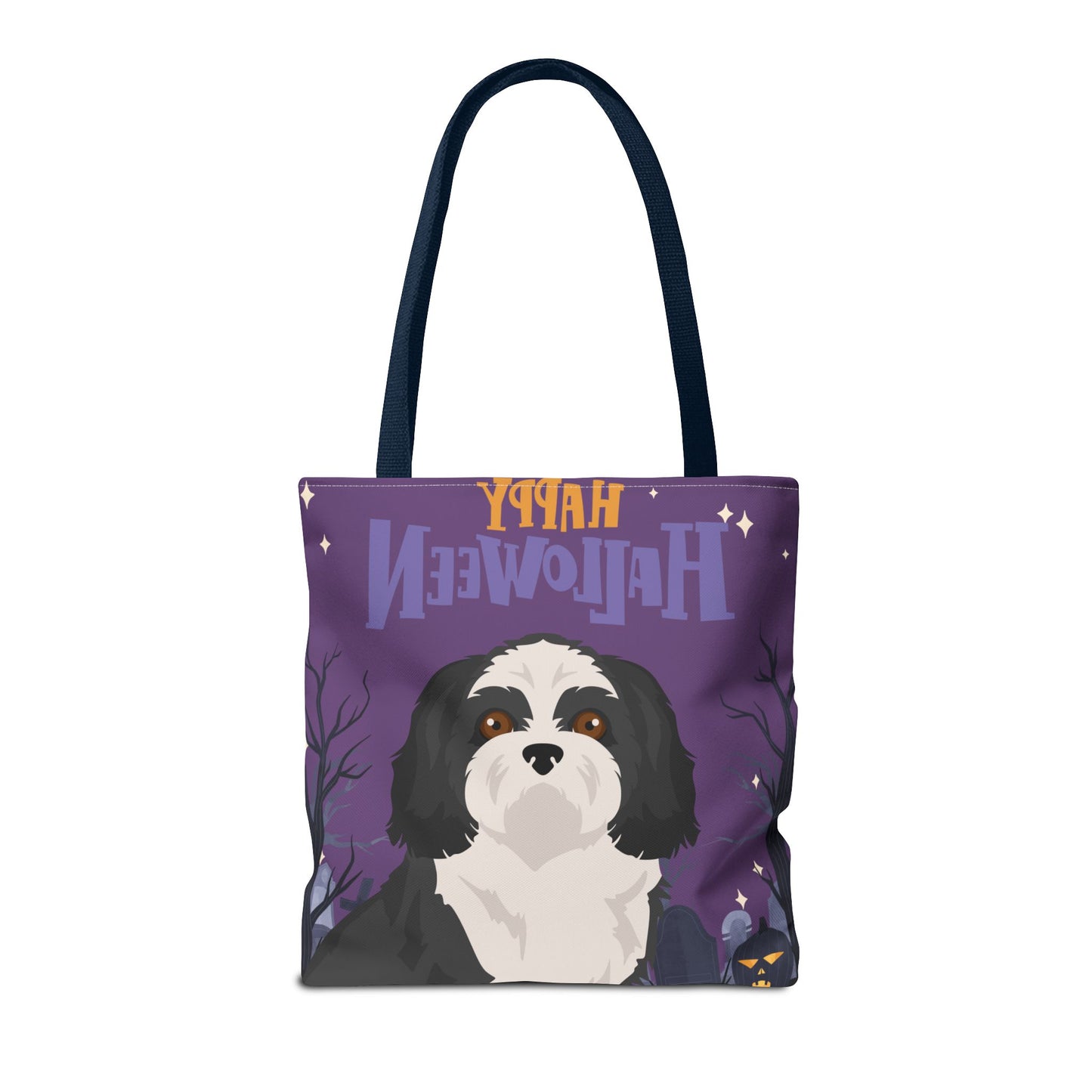 Shih Tzu Dog Happy Halloween Tote Bag 16x16