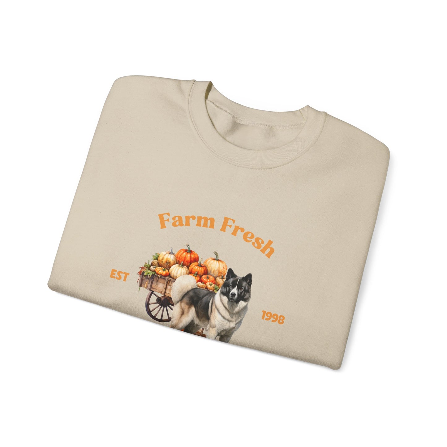 American Akita Dog Fall Unisex Heavy Blend Crewneck Sweatshirt