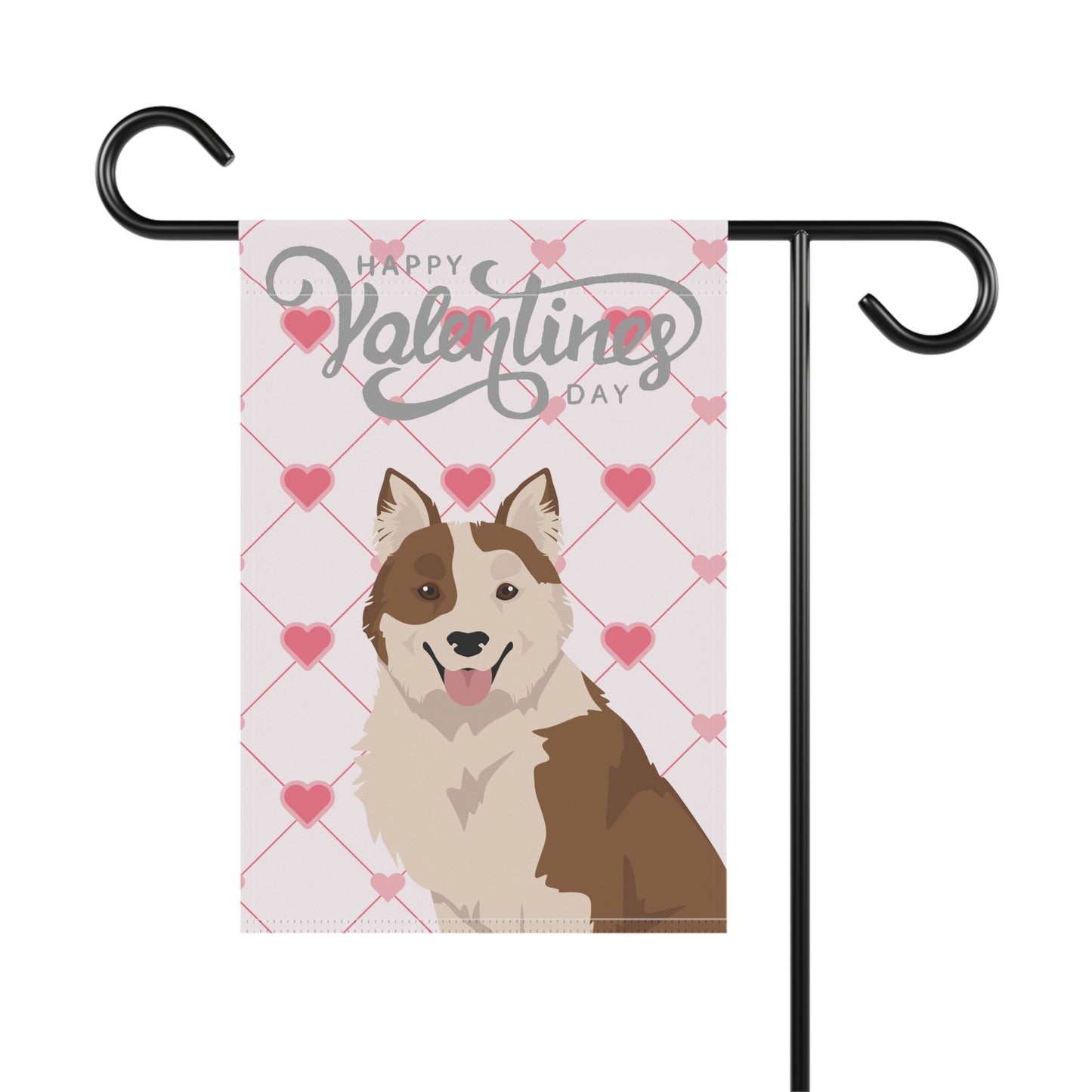 Elo Dog Valentines Day Garden Flag