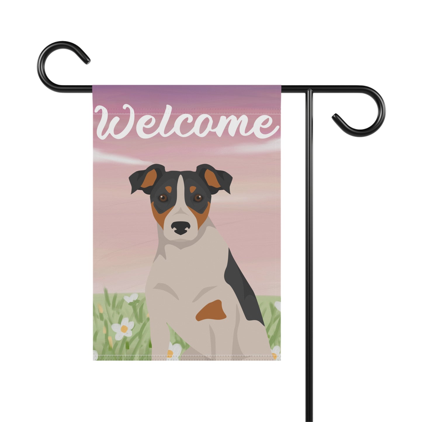 Parson Russell Terrier Dog Welcome Garden Flag