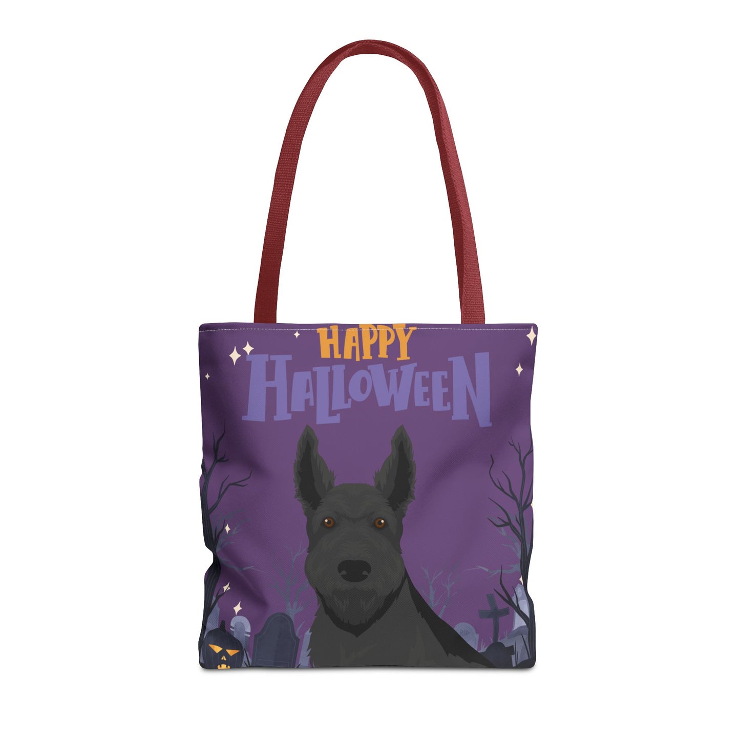 Scottish Terrier Dog Happy Halloween Tote Bag 16x16