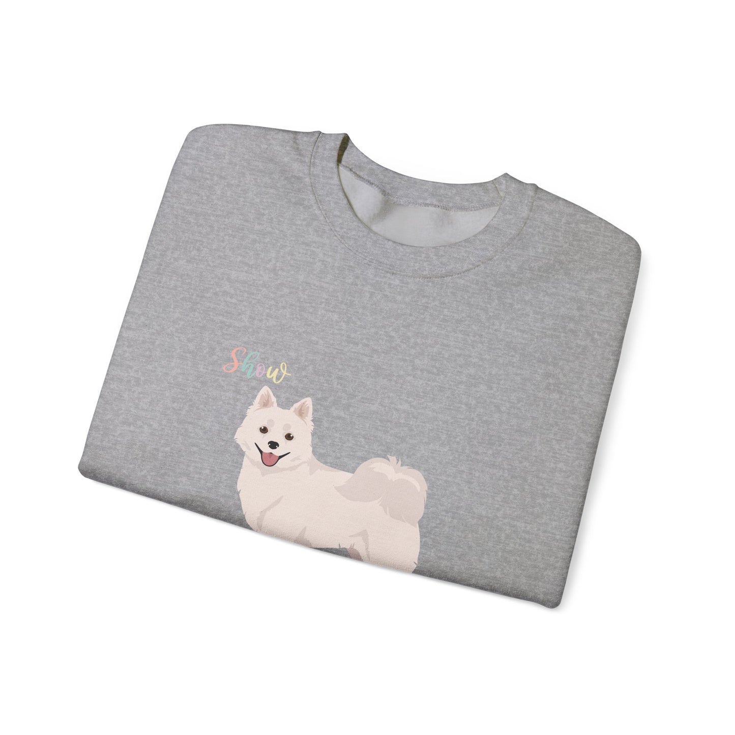 American Eskimo Dog Dog Unisex Heavy Blend Crewneck Sweatshirt