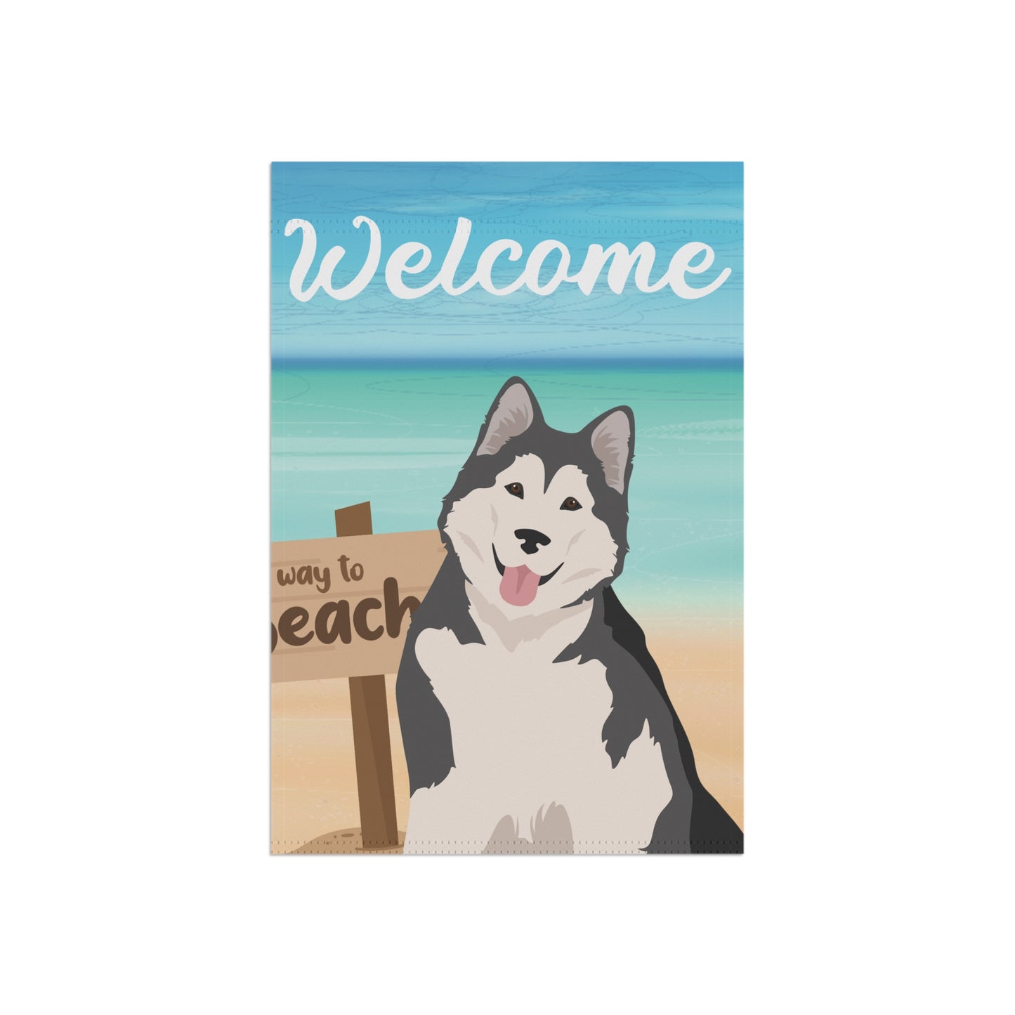 Alaskan Malamute Dog Garden Flag