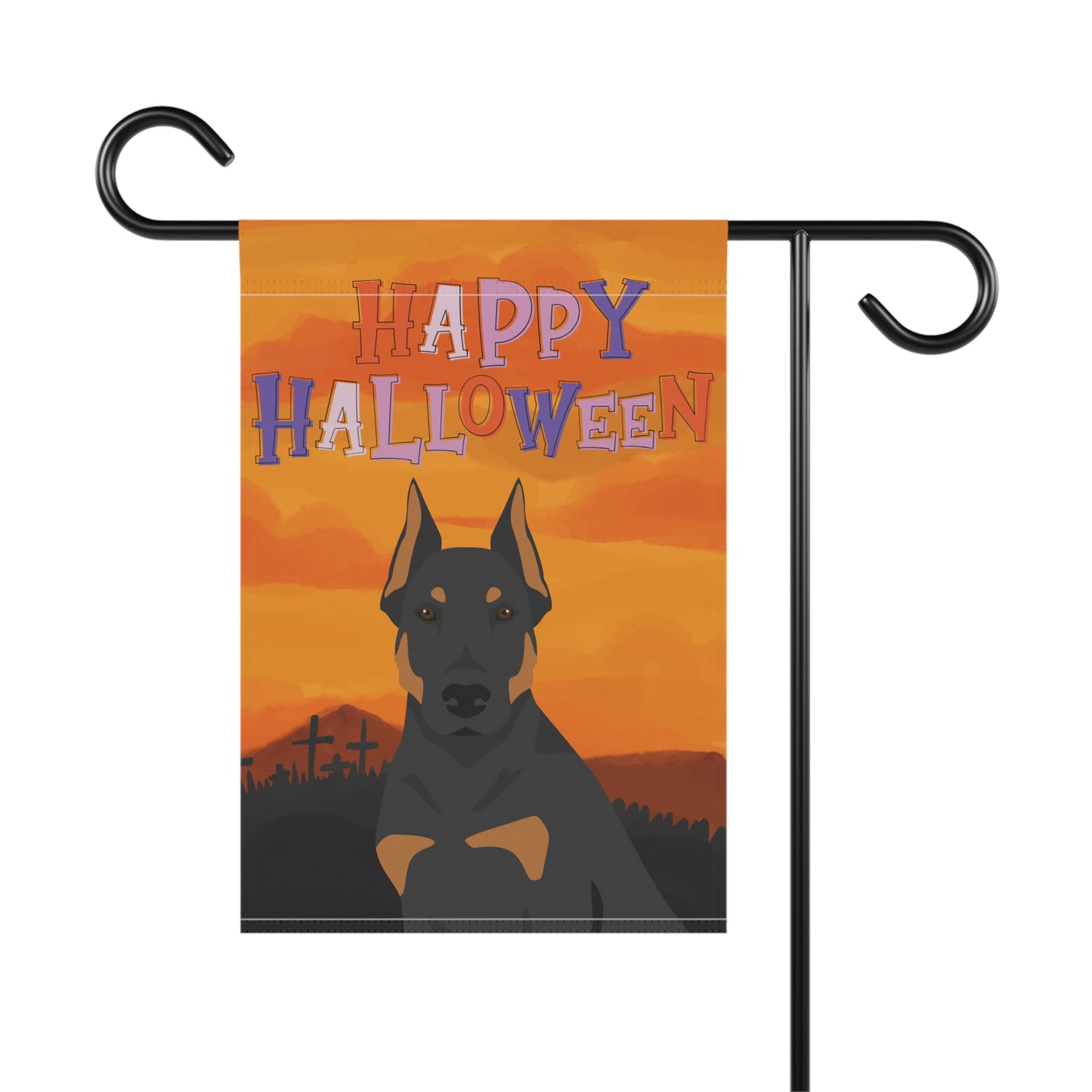 Beauceron Dog Halloween Garden Flag