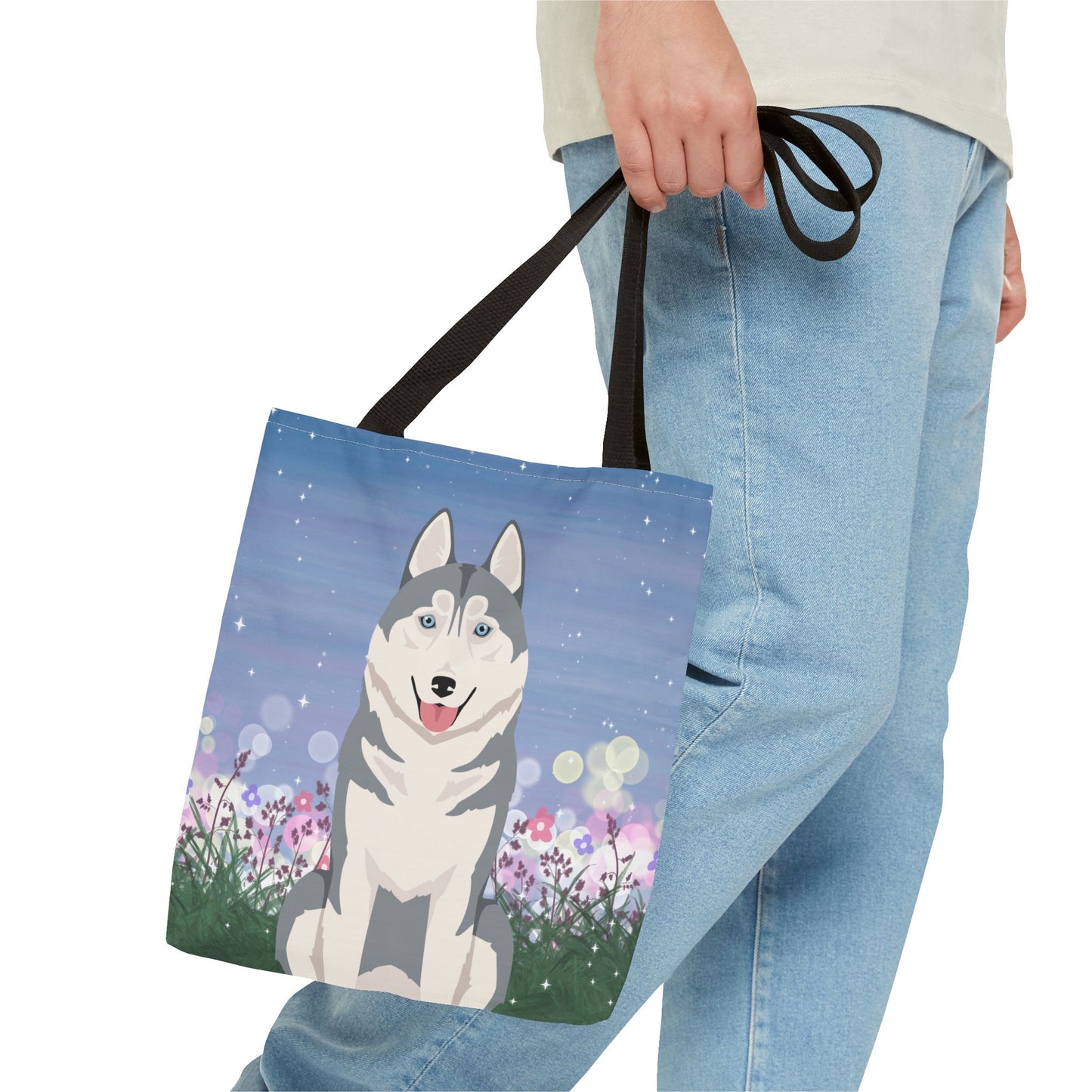 Siberian Husky Dog Tote Bag 13x13